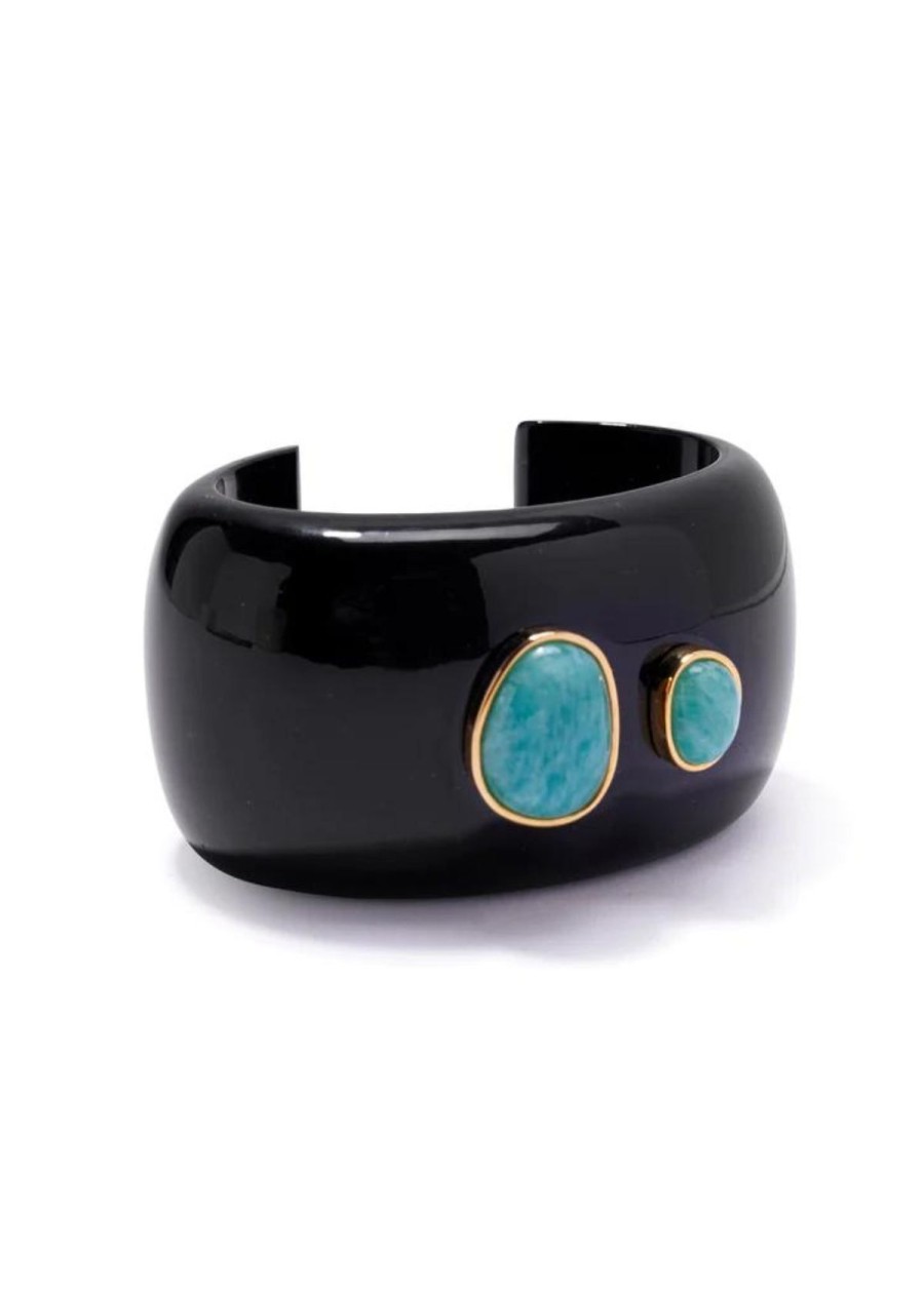 Accessories Lizzie Fortunato Bracelets | Lizzie Fortunato Lanna Cuff Bracelet - Black