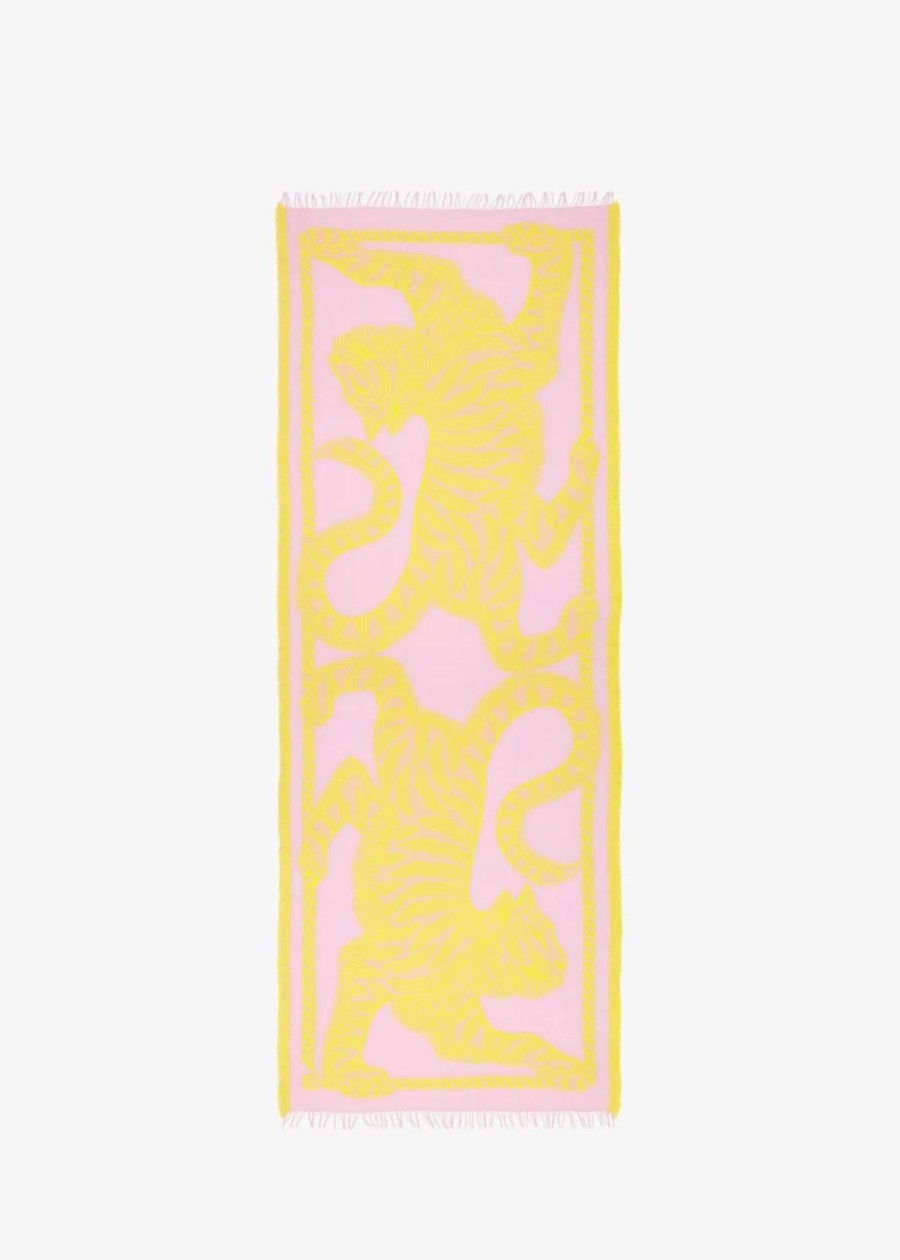 Accessories INOUI EDITIONS | Inoui Editions Mantra 3D Tiger Scarf Pink