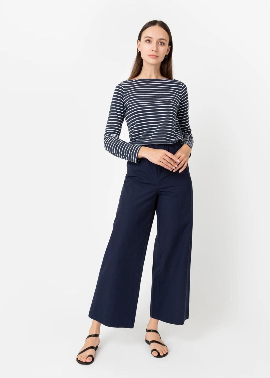 Clothing ANN MASHBURN | Ann Mashburn Fallon Pull-On Pant Navy