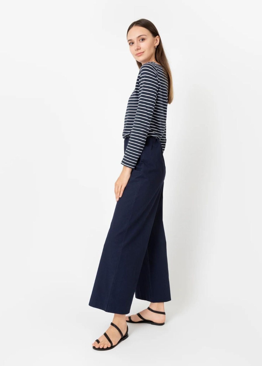 Clothing ANN MASHBURN | Ann Mashburn Fallon Pull-On Pant Navy