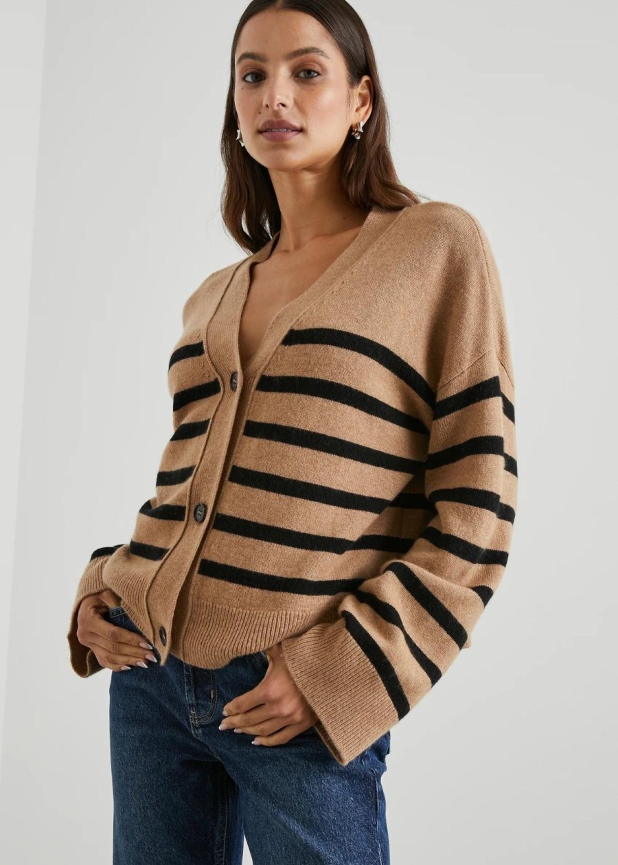 Clothing Rails | Rails Geneva Cardgan Sweater Camel Black