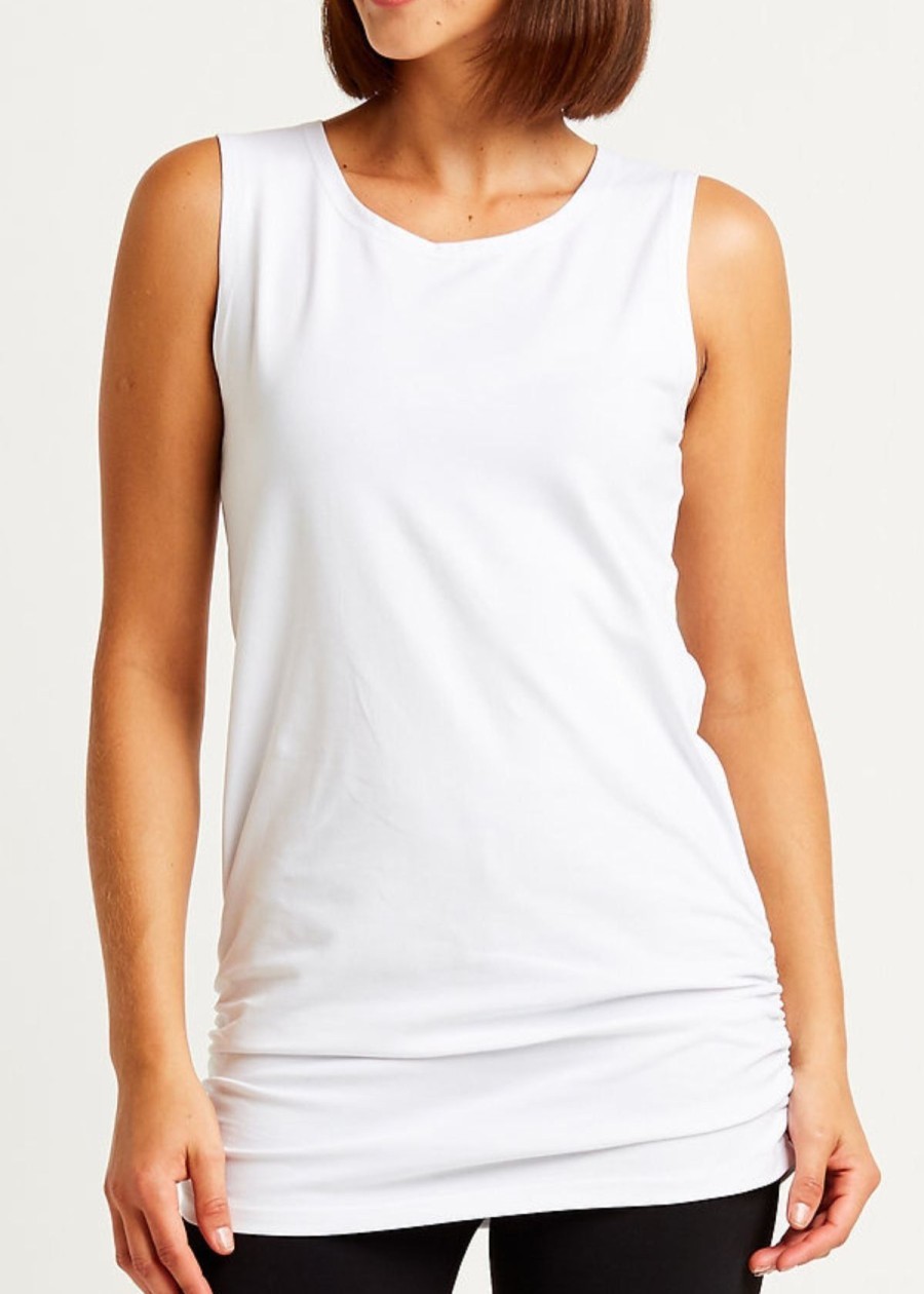 Clothing Planet by Lauren G | Planet Ruched Tank White