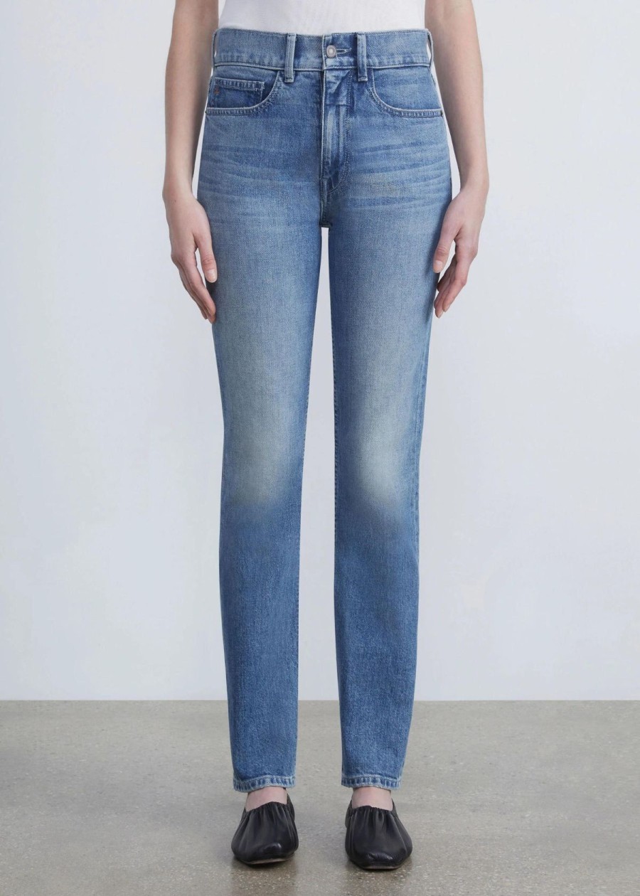 Clothing Lafayette 148 NY | Lafayette 148 Reeve Straight Ankle Jean Faded Skyline