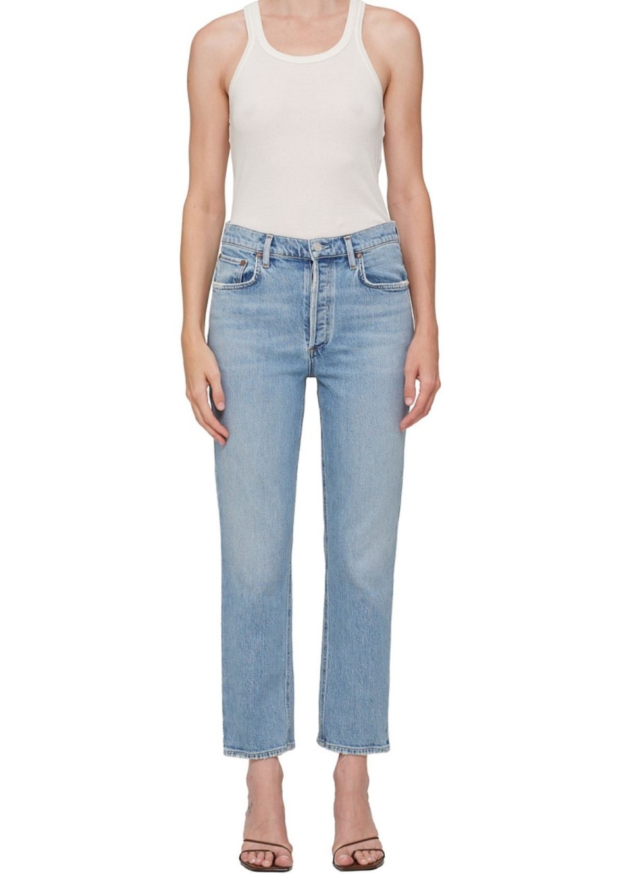 Clothing Agolde | Agolde Riley Crop Jean Hassle