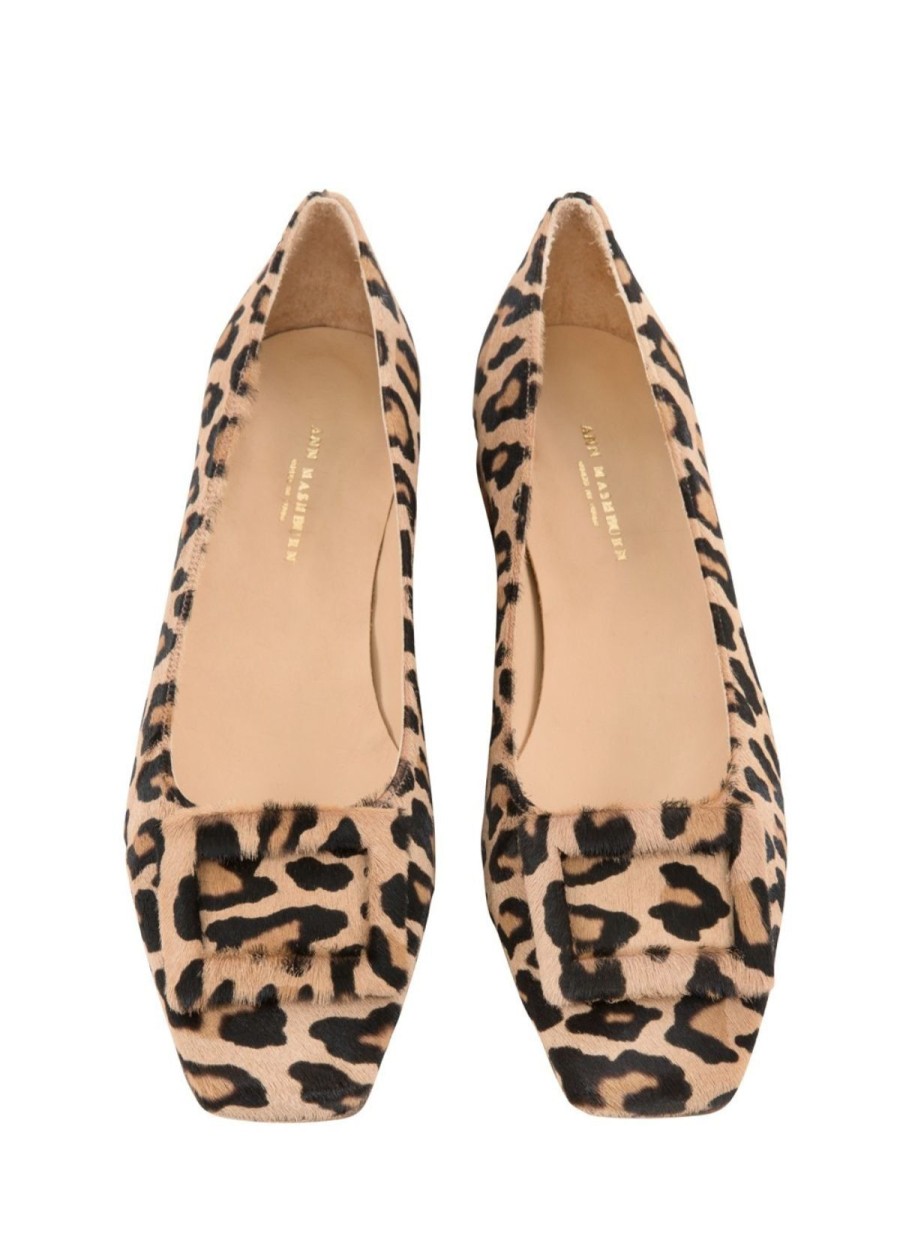 Accessories ANN MASHBURN | Ann Mashburn Buckle Shoe In Leopard Pony