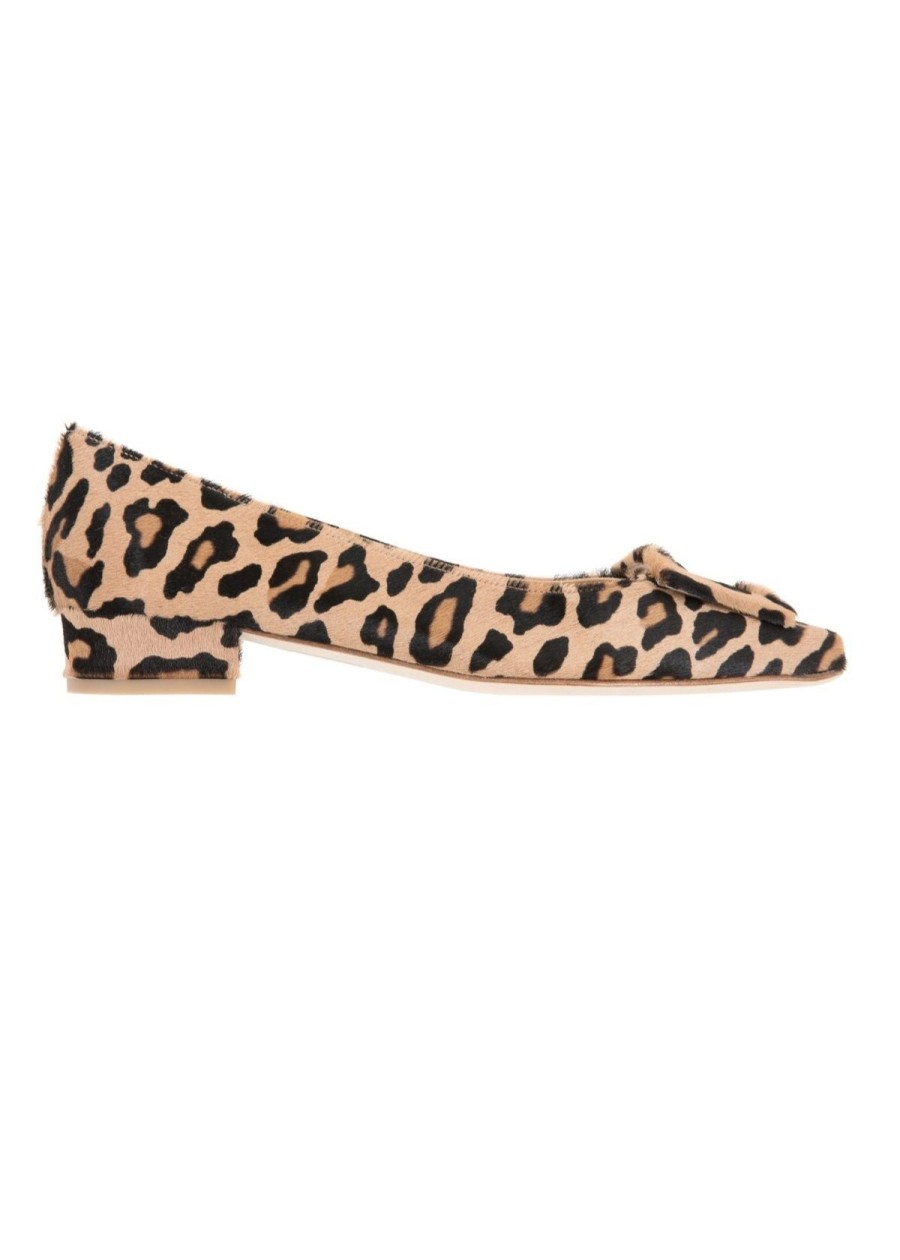 Accessories ANN MASHBURN | Ann Mashburn Buckle Shoe In Leopard Pony