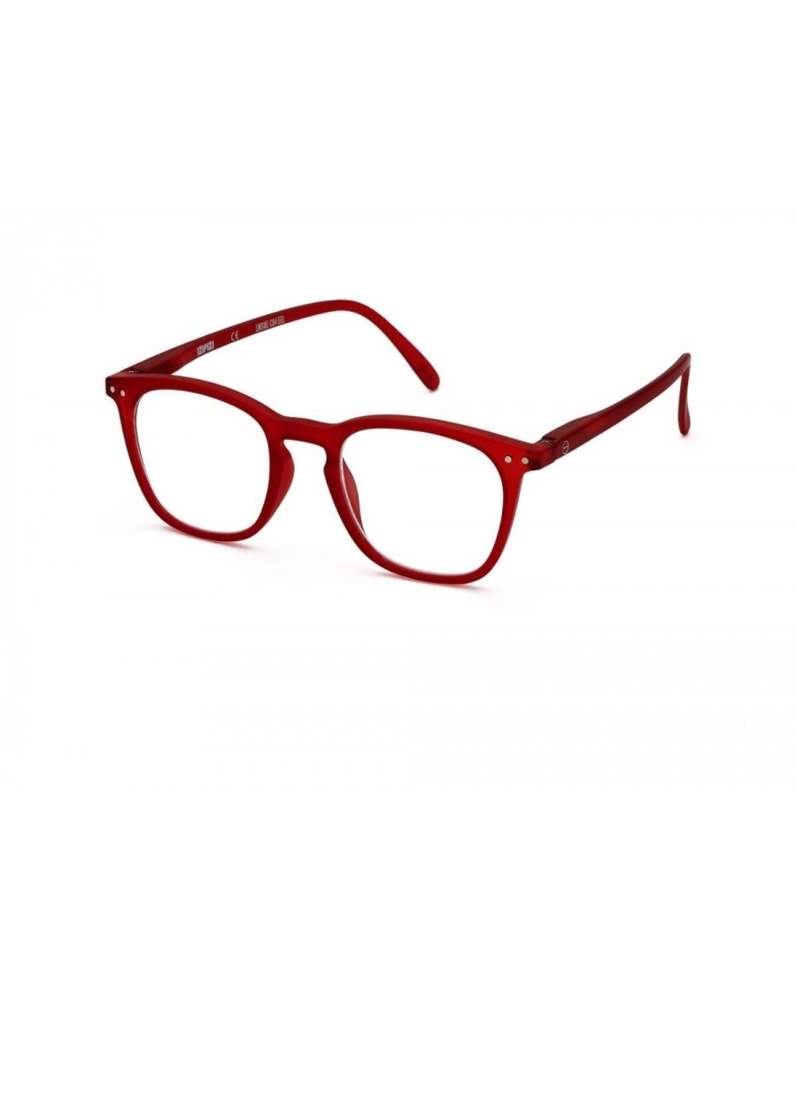 Accessories Izipizi | Izipizi Trapeze Shaped Reading Glasses In Red Crystal