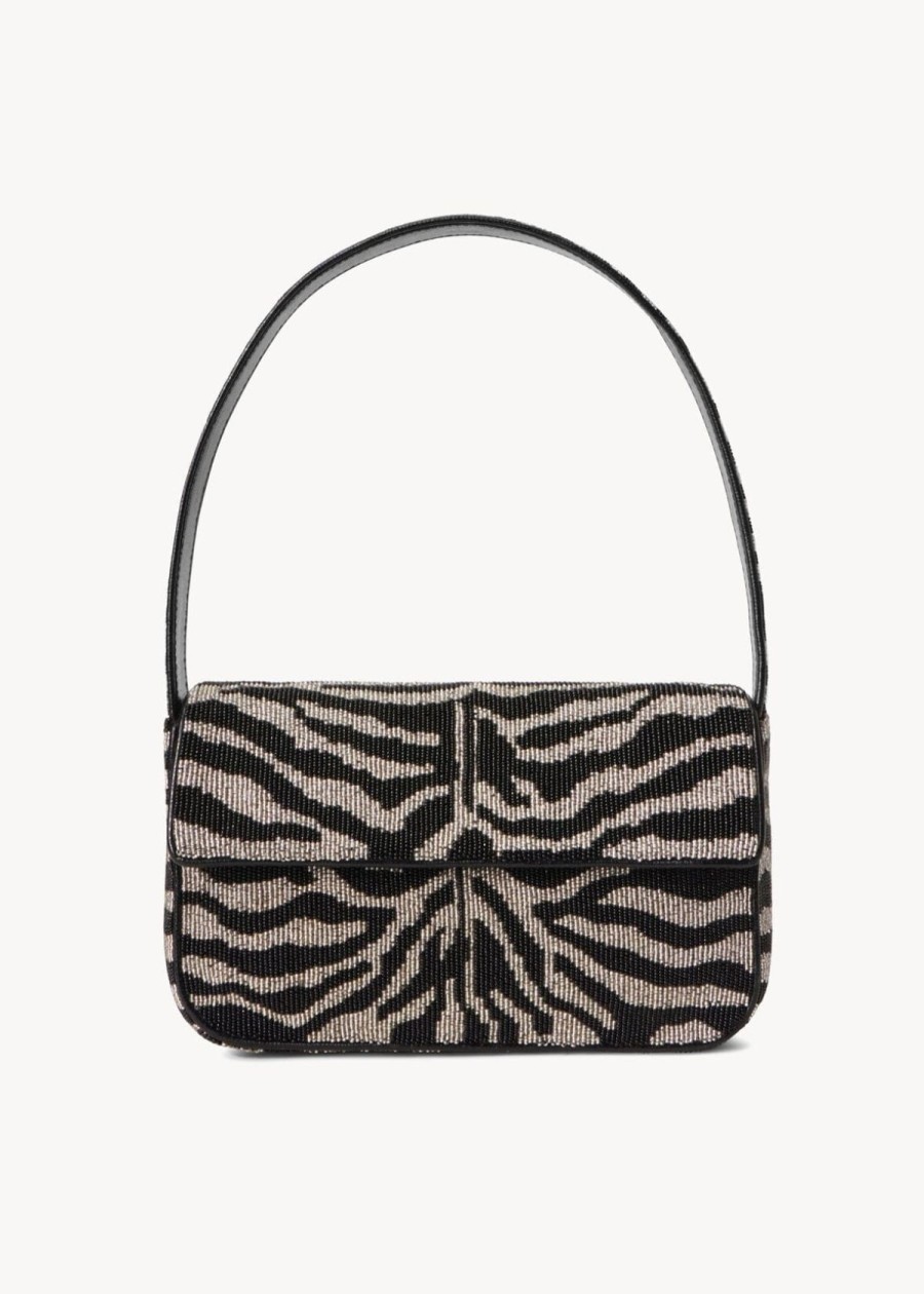 Accessories Staud | Staud Tommy Beaded Handbag - Black/White