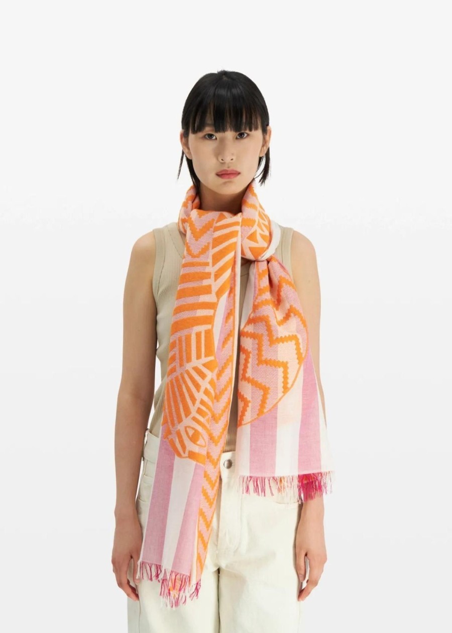 Accessories INOUI EDITIONS | Inoui Editions Attila 3D Scarf Pink