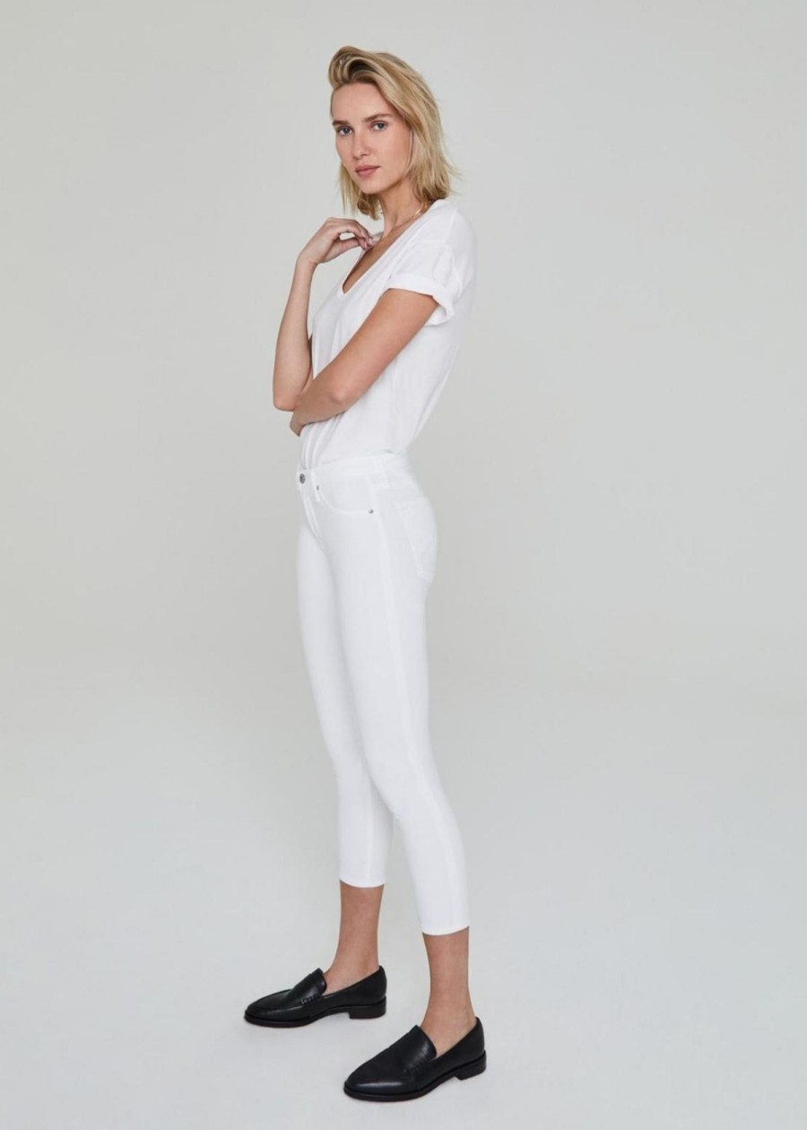 Clothing AG | Ag Prima Crop Jean In White