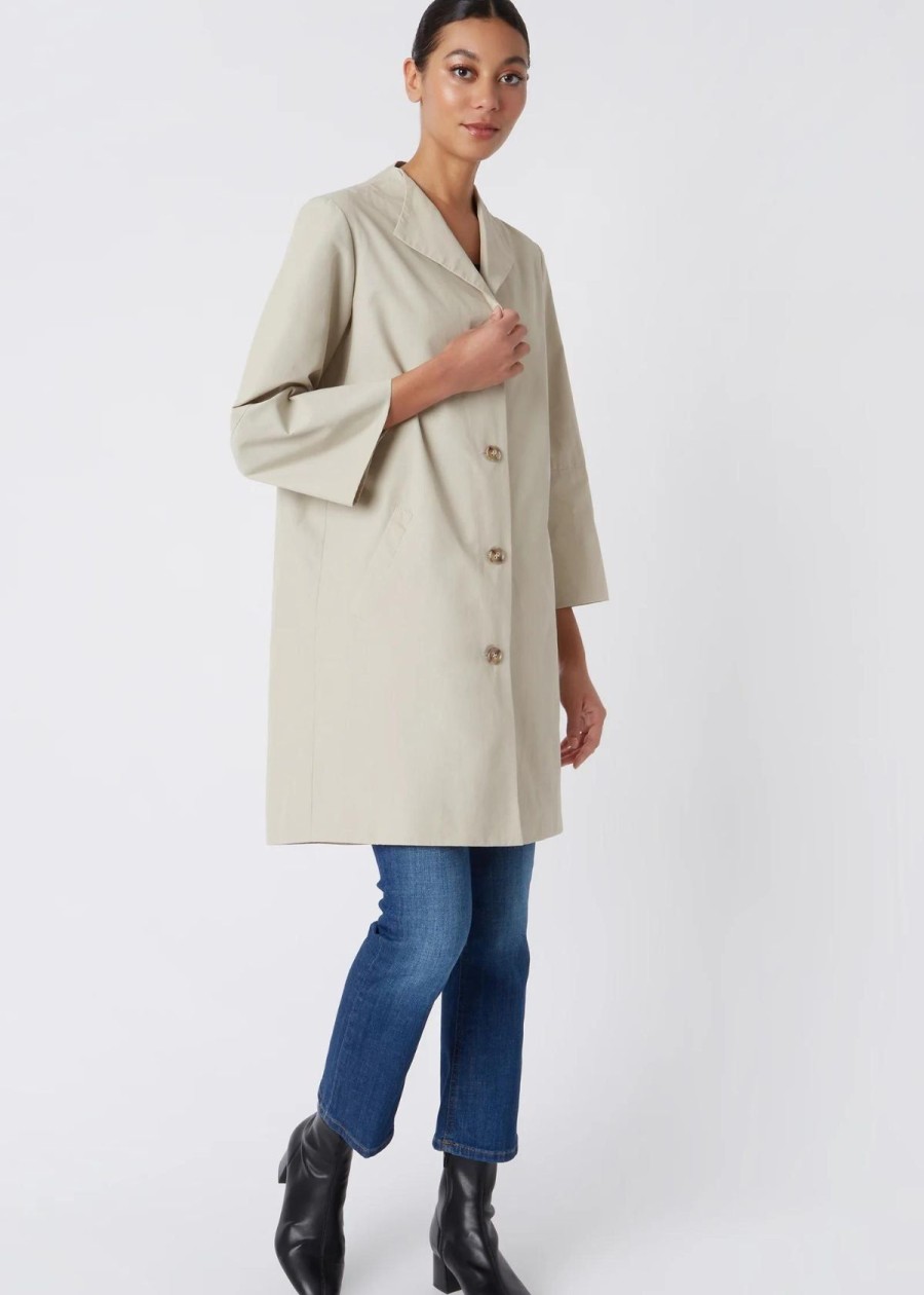 Clothing Kal Rieman | Kal Rieman Else Peacoat Classic Khaki