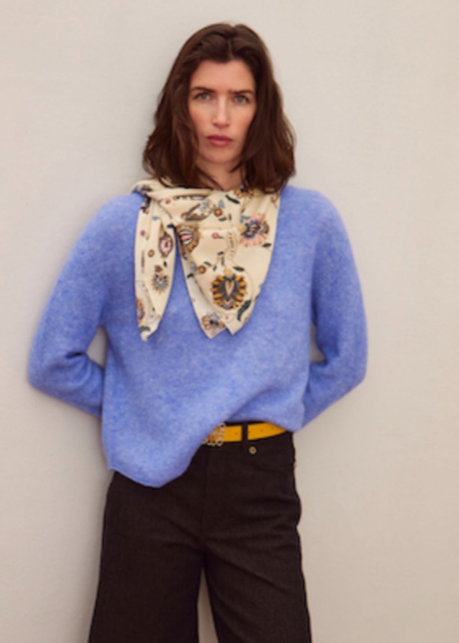 Clothing Momonì | Momoni Bruno Sweater Cerulean