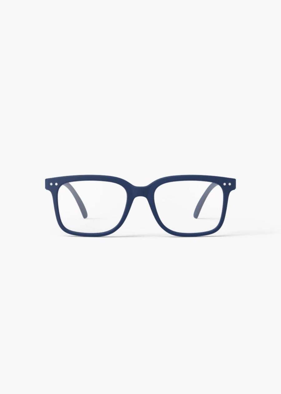 Accessories Izipizi | Izipizi Rectangular Reading Glasses In Navy Blue