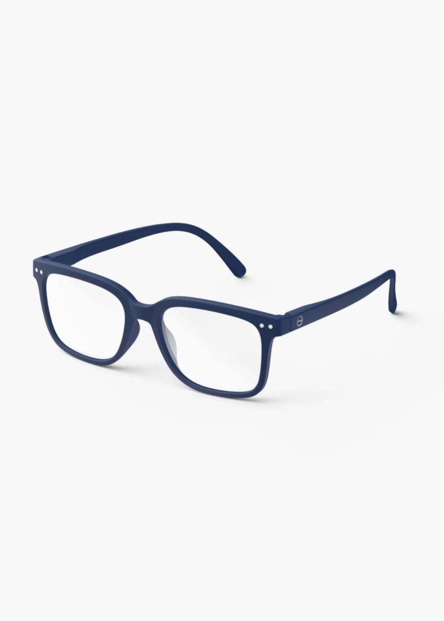 Accessories Izipizi | Izipizi Rectangular Reading Glasses In Navy Blue