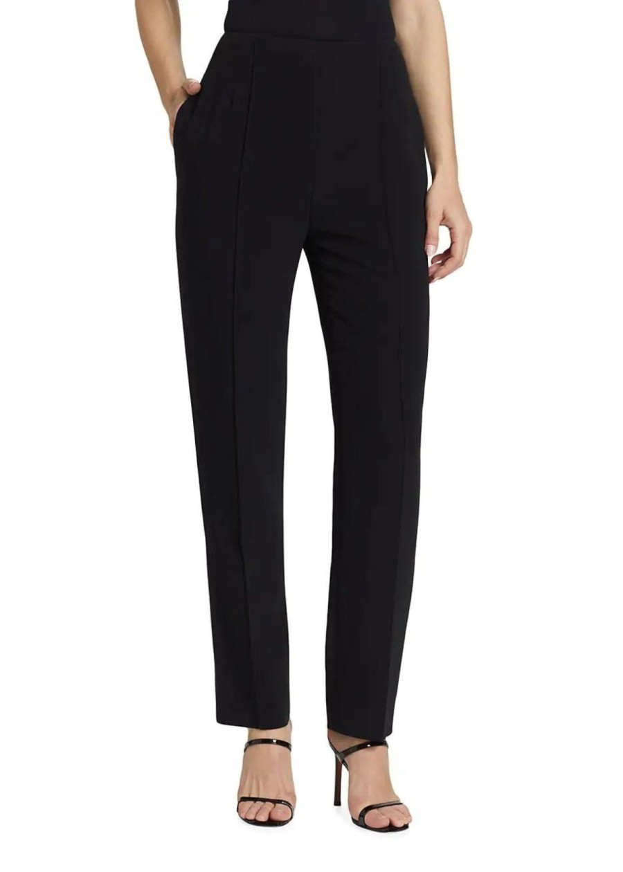 Clothing Jason Wu | Jason Wu Collection Pintuck Straight Leg Pant Black