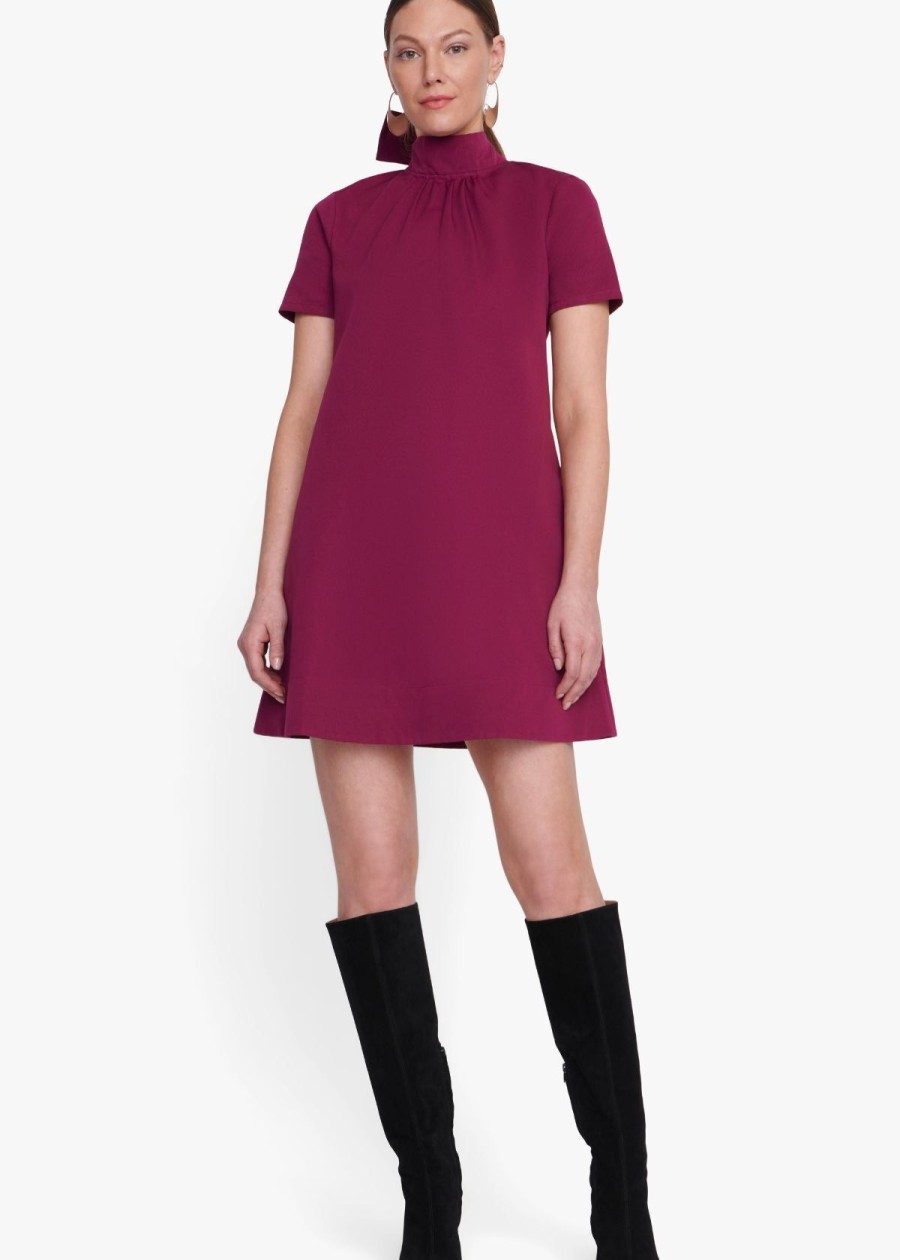 Clothing Staud | Staud Ilana Mini Dress Syrah