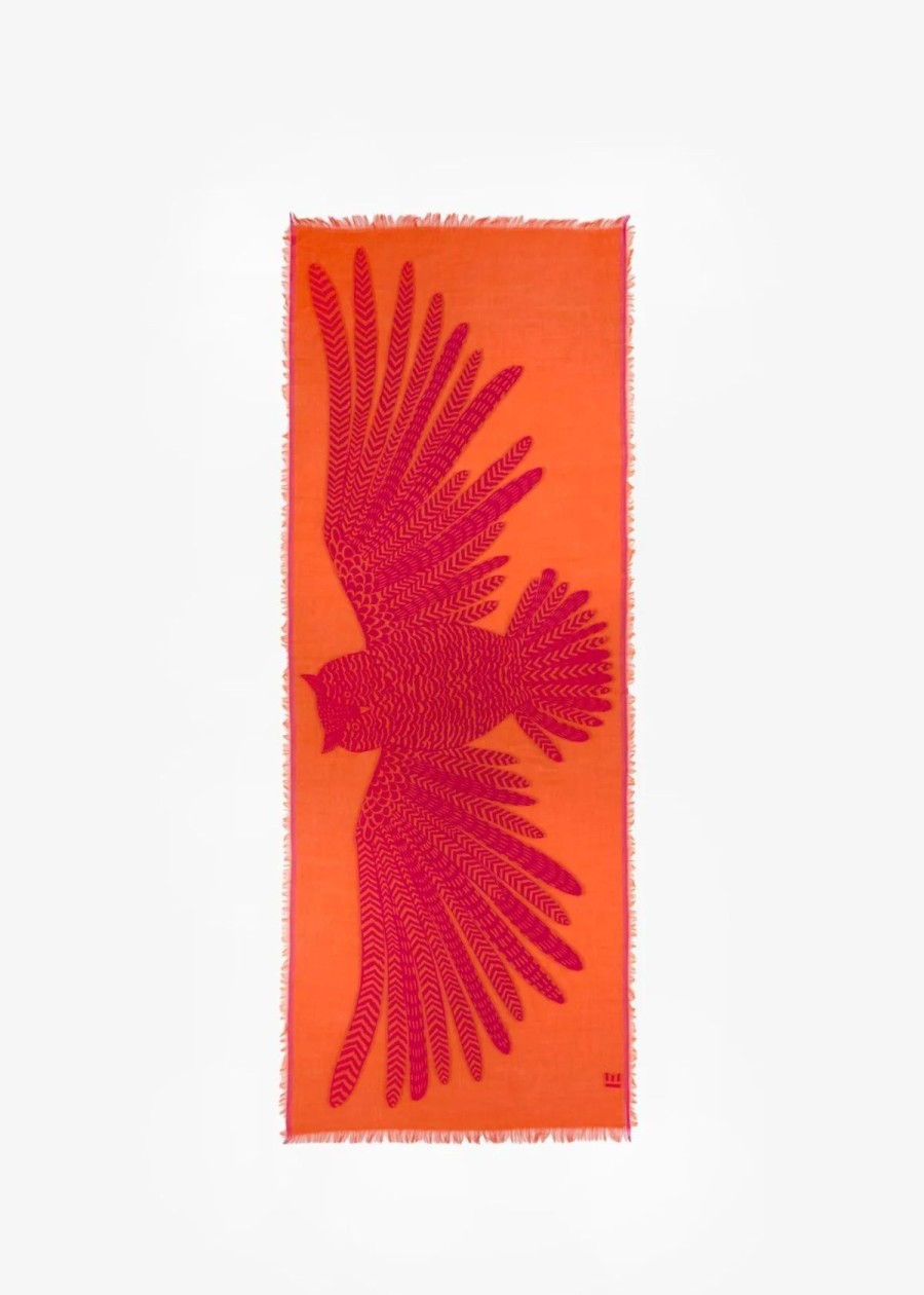 Accessories INOUI EDITIONS | Inoui Editions Hedwige 3D 70 Scarf - Orange