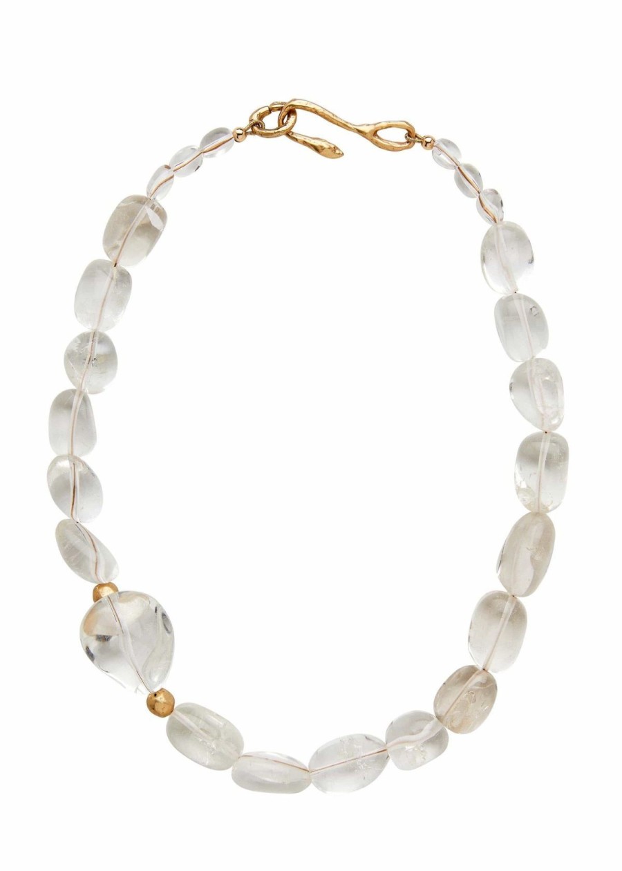 Accessories Julie Cohn Design Necklaces | Julie Cohn Design Rock Crystal Bronze Necklace