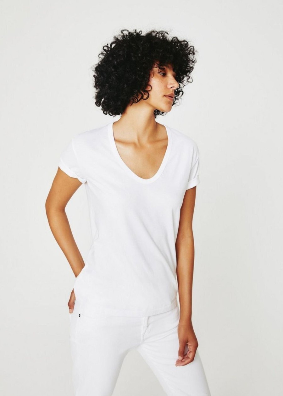 Clothing AG | Ag Aspen U-Neck Tee In True White