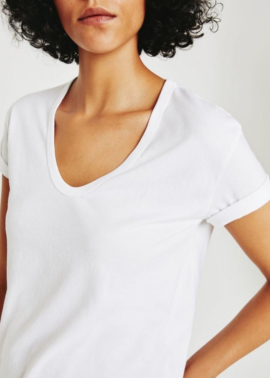 Clothing AG | Ag Aspen U-Neck Tee In True White