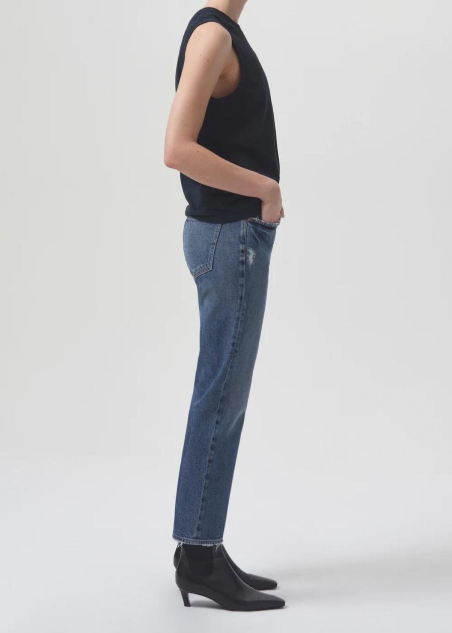 Clothing Agolde | Agolde Kye Mid Rise Straight Leg Jean Notion