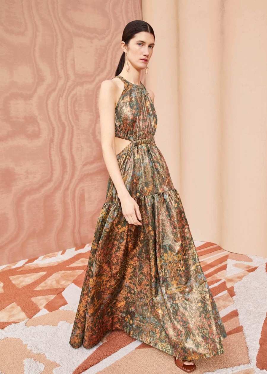 Clothing Ulla Johnson | Ulla Johnson Celestina Gown Woodland