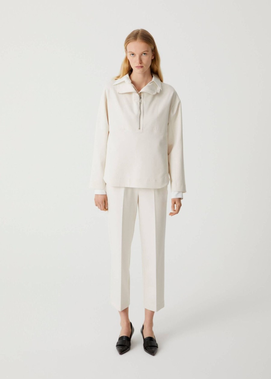 Clothing Beatrice B. | Beatrice B. Cropped Pant Off White