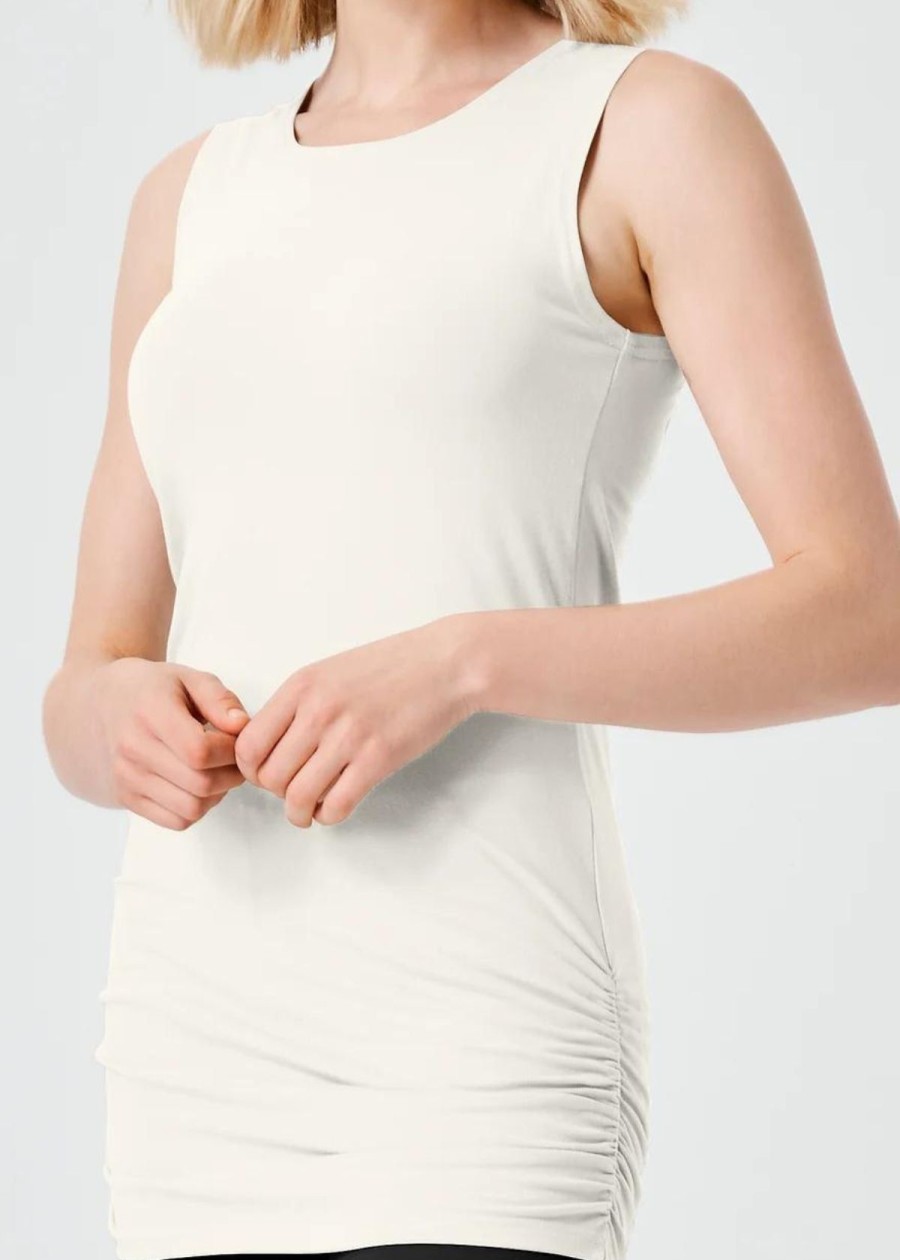 Clothing Planet by Lauren G | Planet Ruched Tank Vanilla