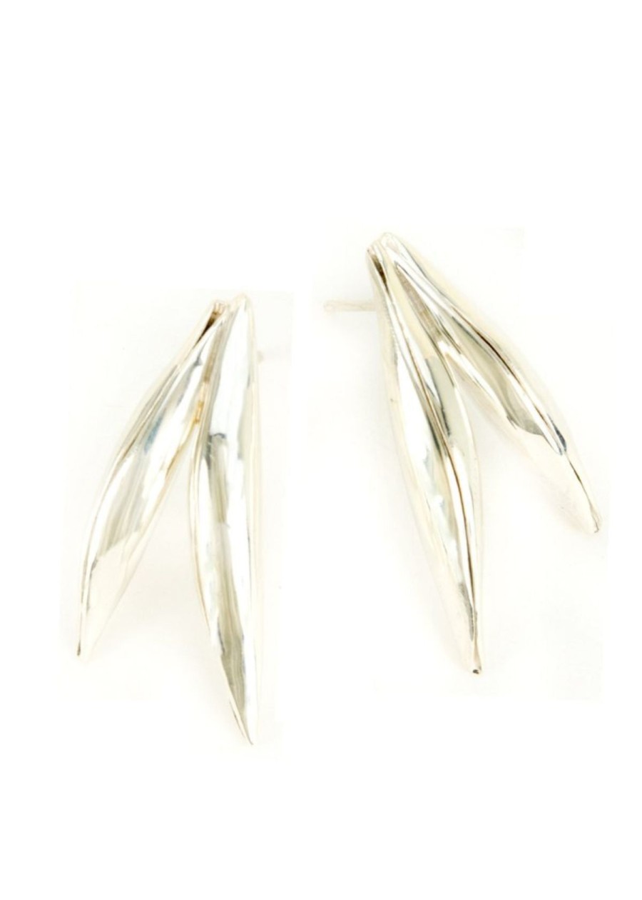 Accessories Margaret Ellis Jewelry Earrings | Margaret Ellis Double Pod Stud Earring - Sterling Silver