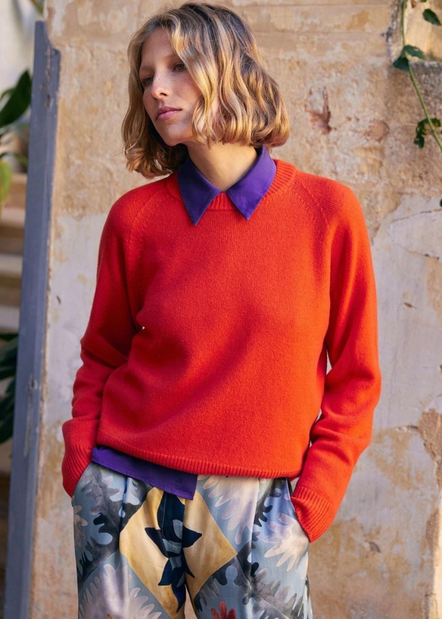 Clothing Momonì | Momoni Marmotta Sweater Red