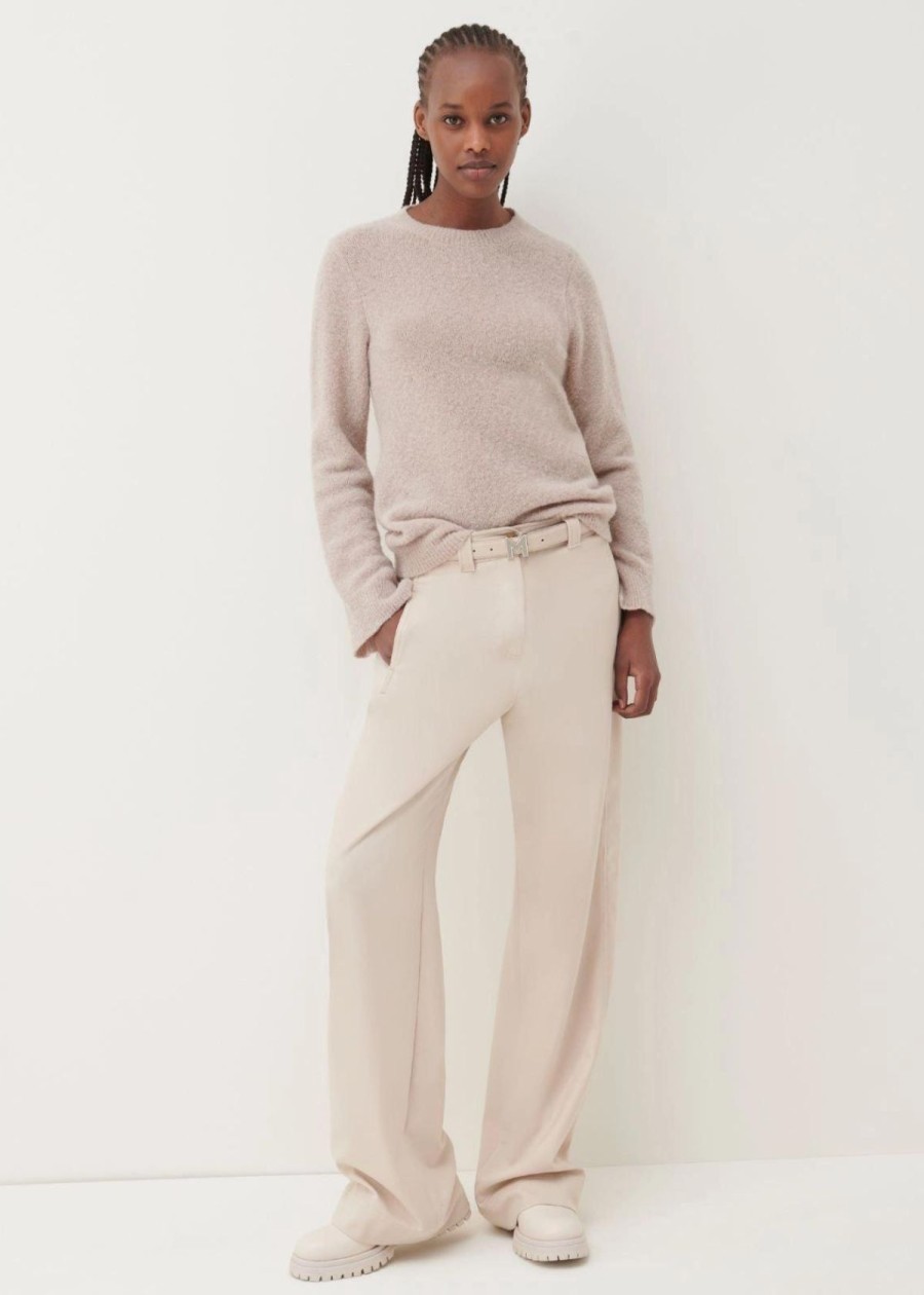 Clothing Marella | Marella Ladino Wide Leg Pant Natural