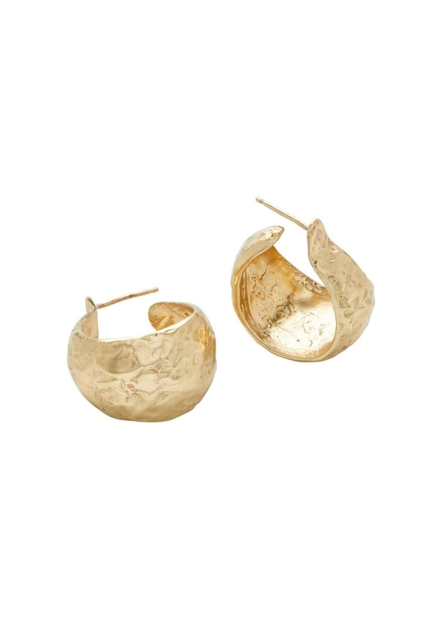 Accessories Julie Cohn Design Earrings | Julie Cohn Design Pomelo Bronze Hoop Earring