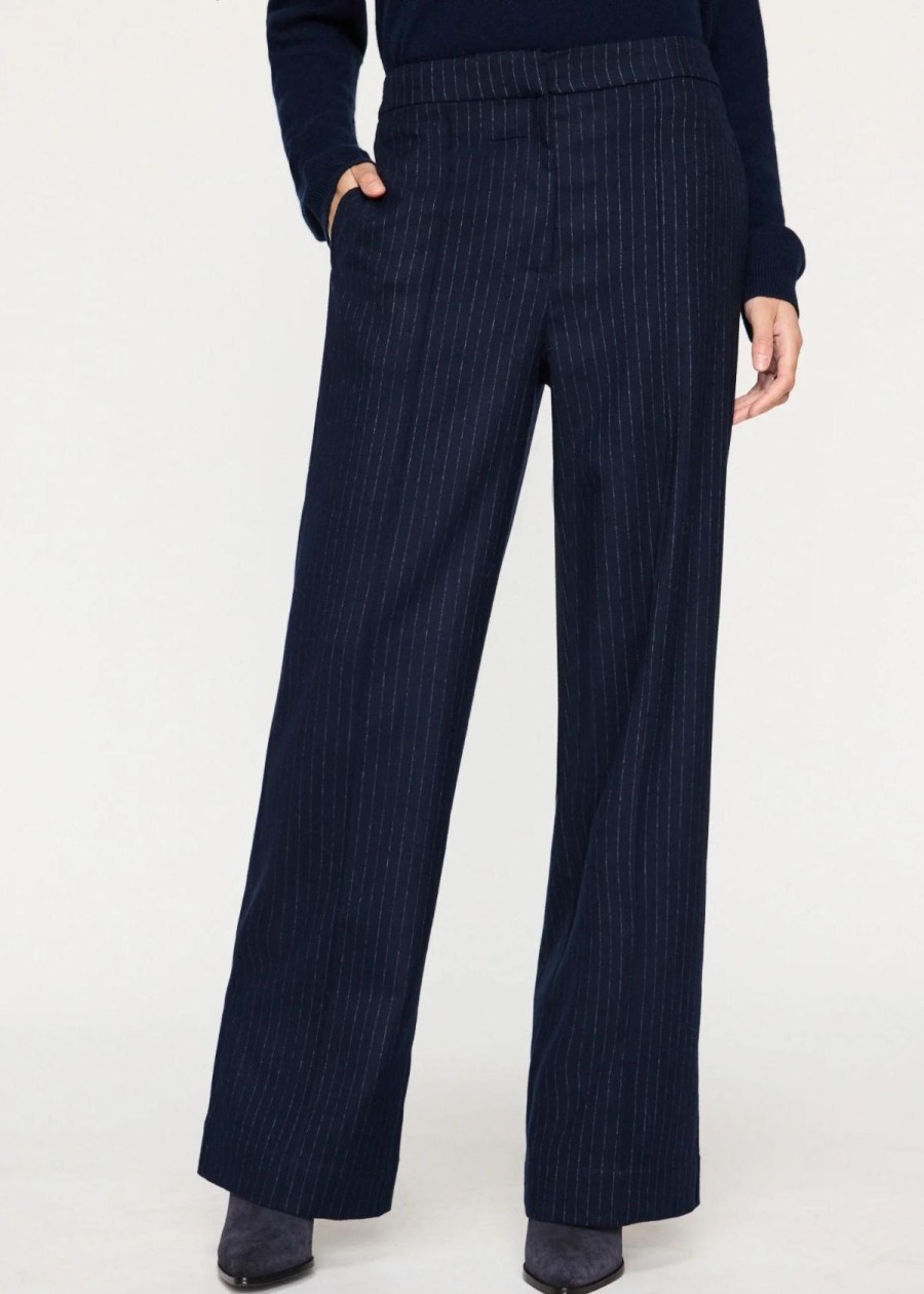 Clothing Brochu Walker | Brochu Walker Olena Pinstripe Pant Baltic Pinstripe