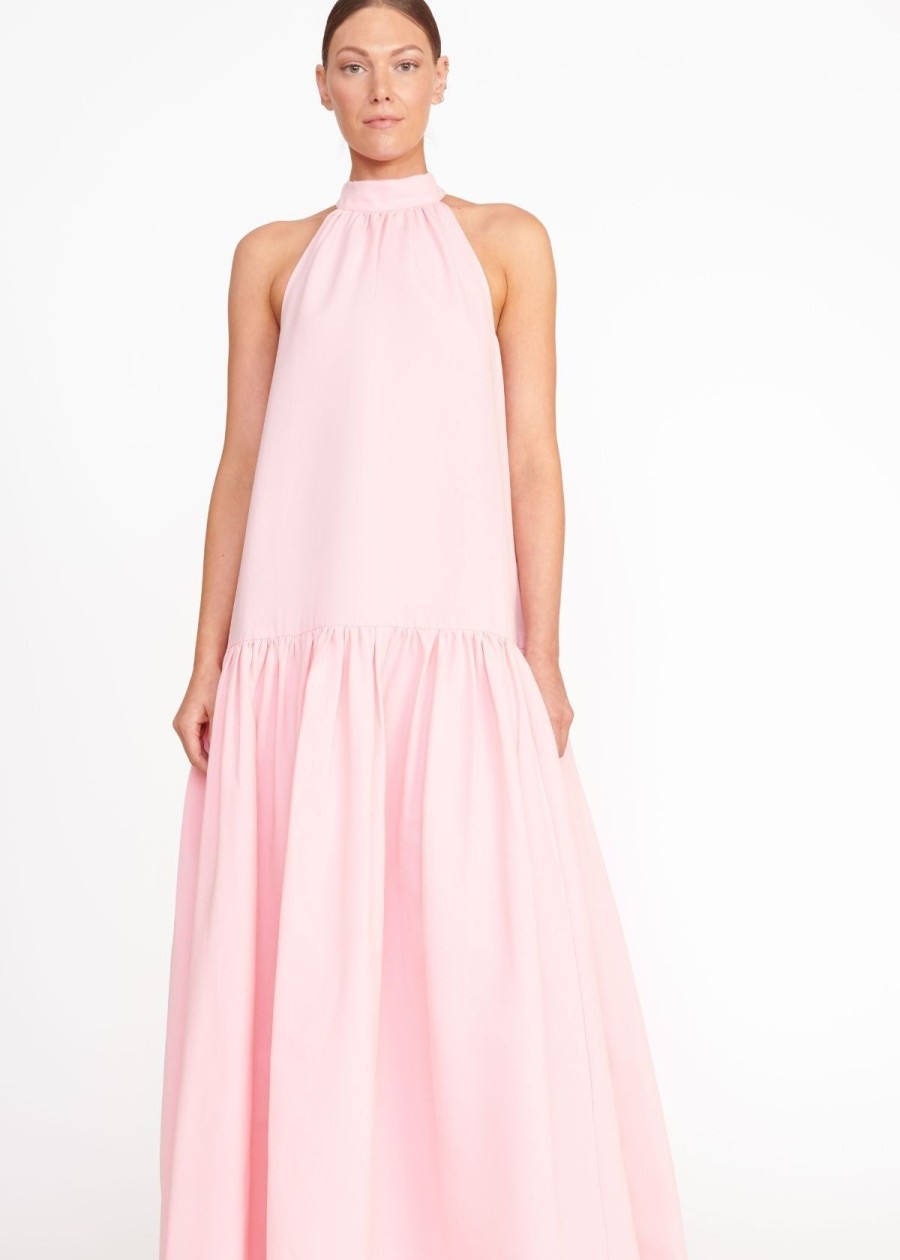 Clothing Staud | Staud Marlowe Maxi Dress Pearl Pink