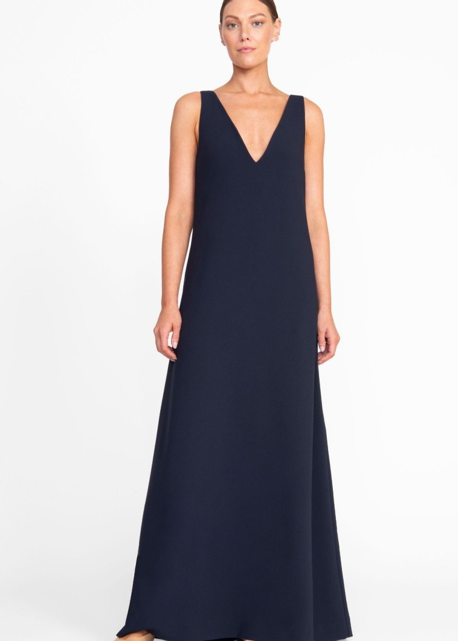 Clothing staud | Staud Zora Maxi Dress Navy