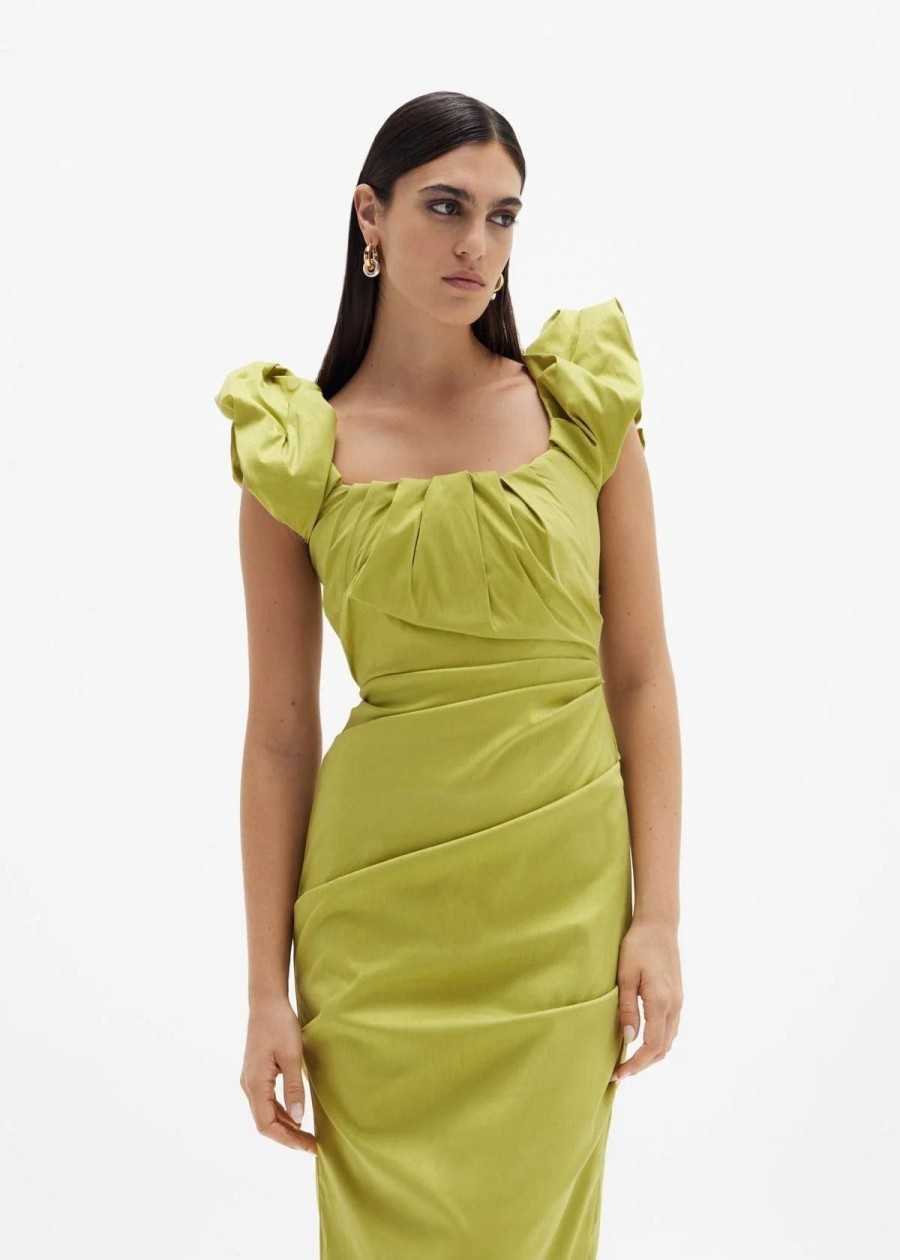 Clothing Rachel Gilbert | Rachel Gilbert Kalina Gown Green