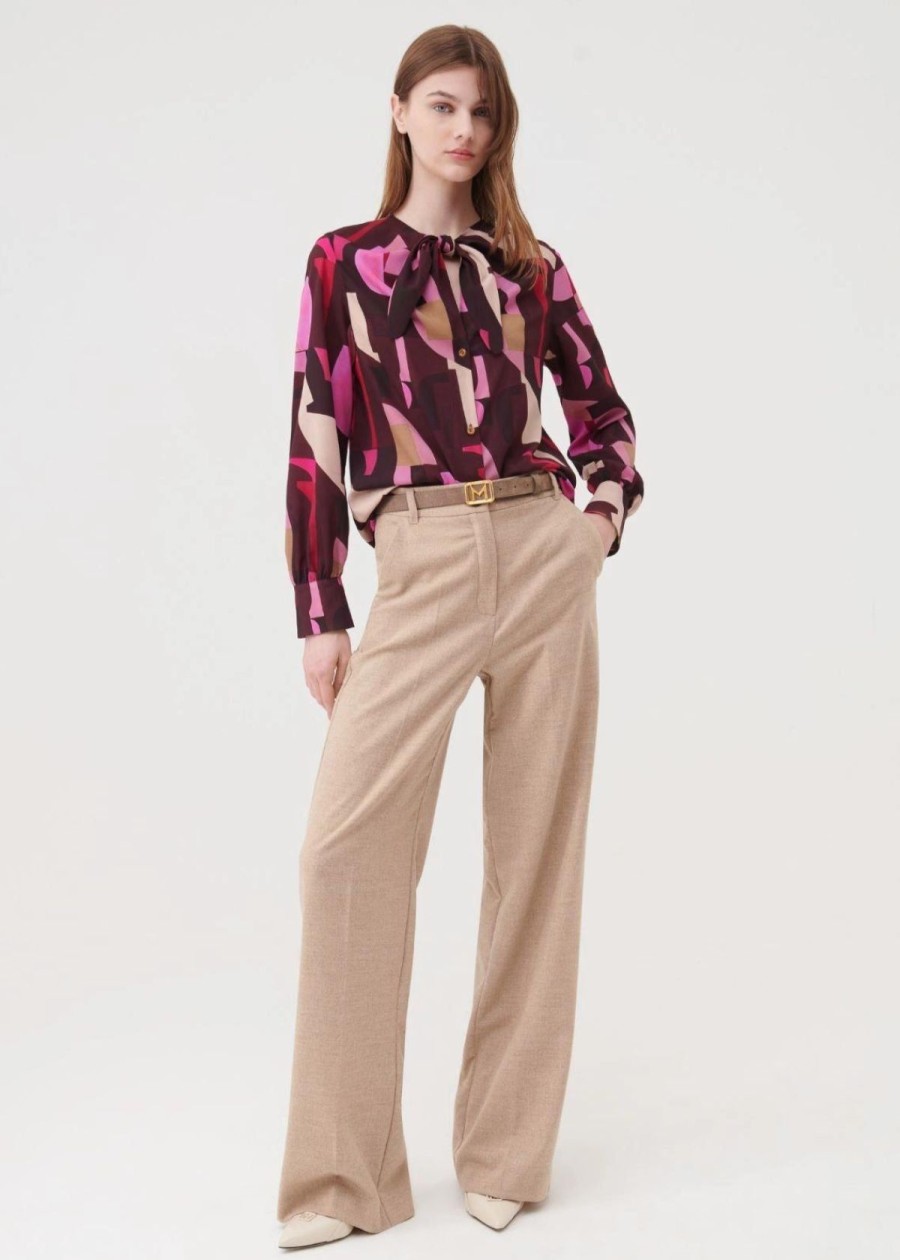 Clothing Marella | Marella Nemi Flannel Pant Powder