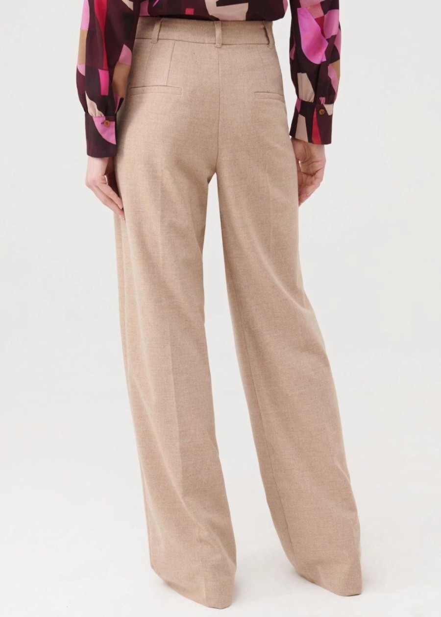 Clothing Marella | Marella Nemi Flannel Pant Powder