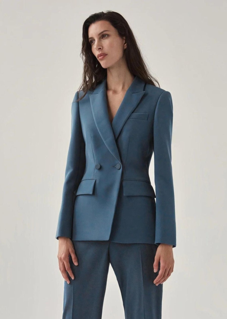 Clothing Judith & Charles | Judith & Charles Celice Jacket Steel Blue