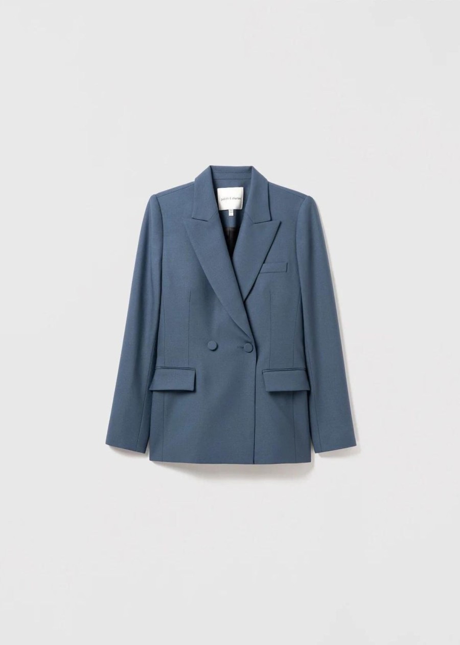 Clothing Judith & Charles | Judith & Charles Celice Jacket Steel Blue