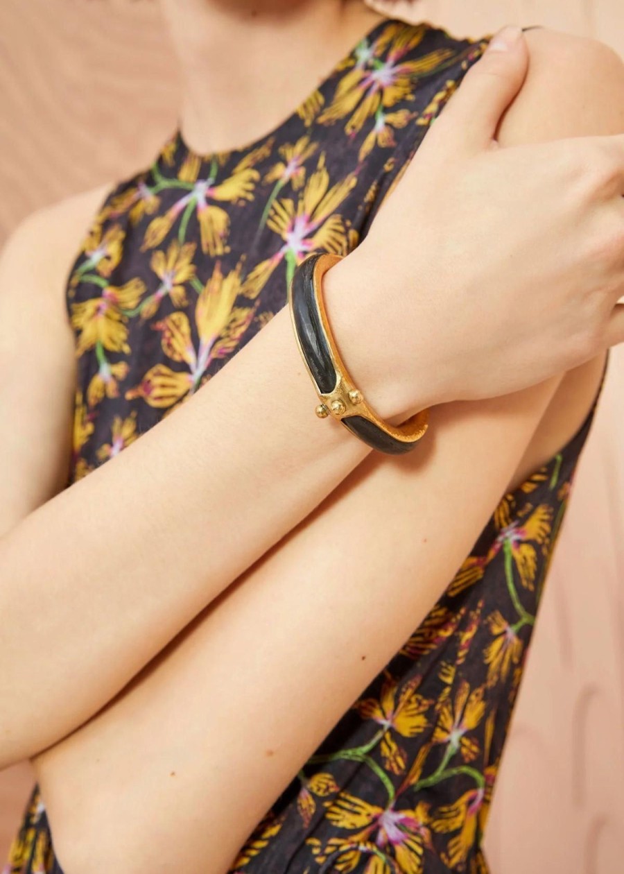 Accessories Ulla Johnson Bracelets | Ulla Johnson Horn Cuff Bracelet - Black Horn