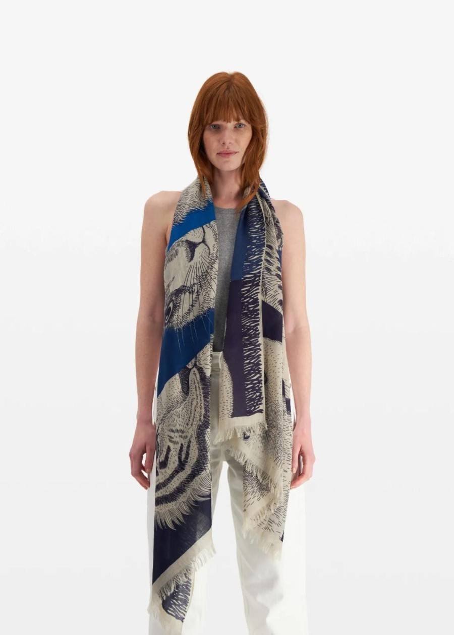 Accessories INOUI EDITIONS | Inoui Editions Freres 70 Scarf - Blue