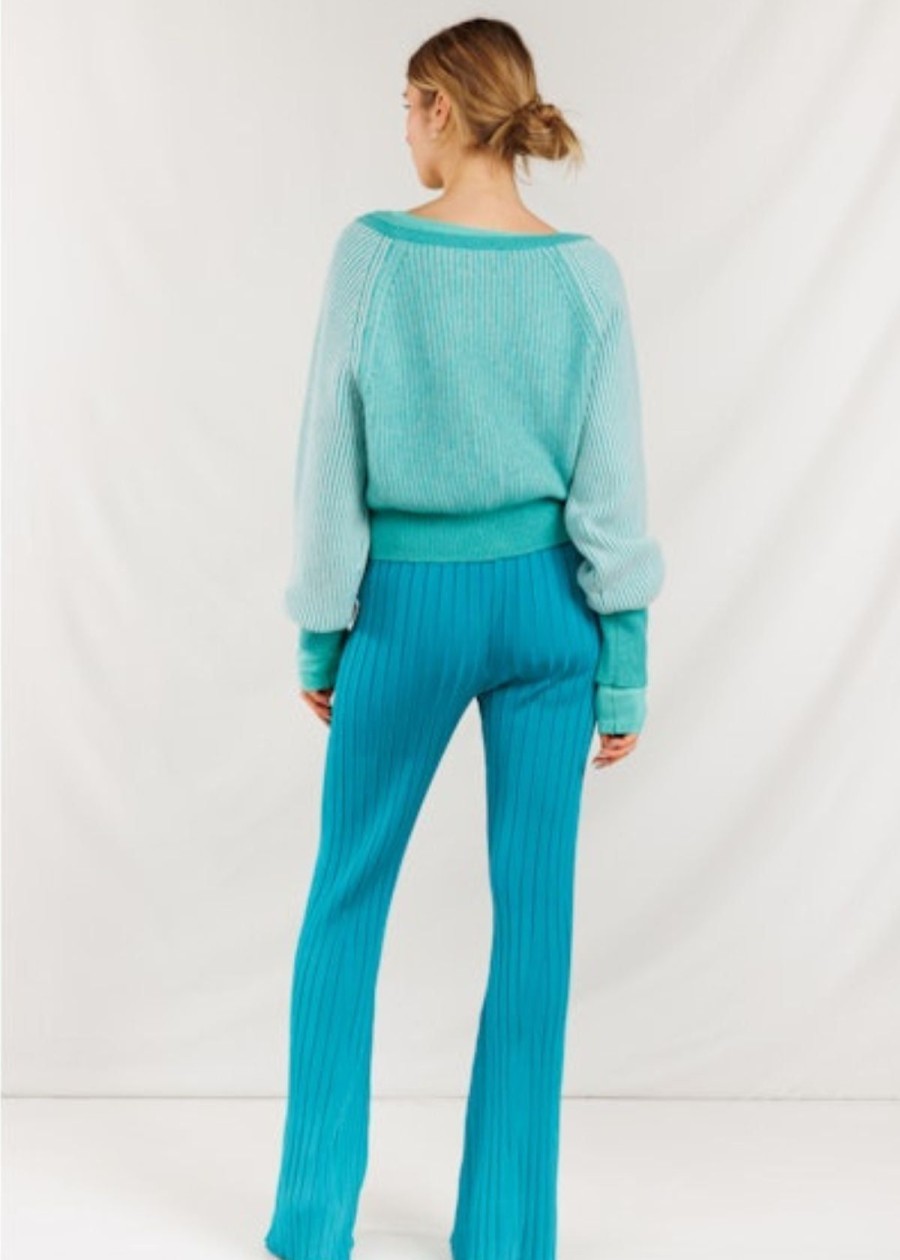 Clothing CRUSH. | Crush. Moana Plaited Cardigan Surf/Powder