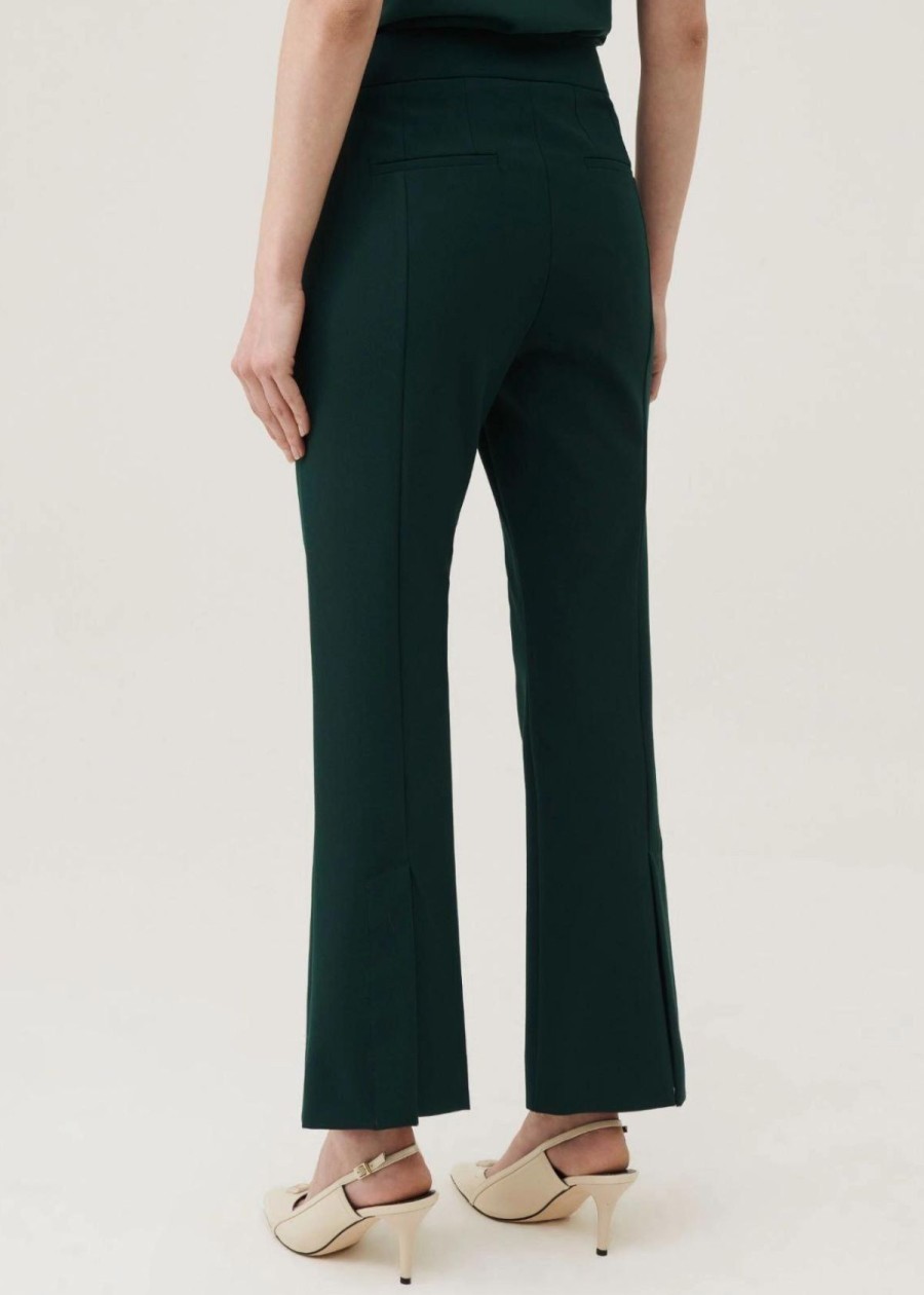 Clothing Marella | Marella Curzio Flared Pant Dark Green