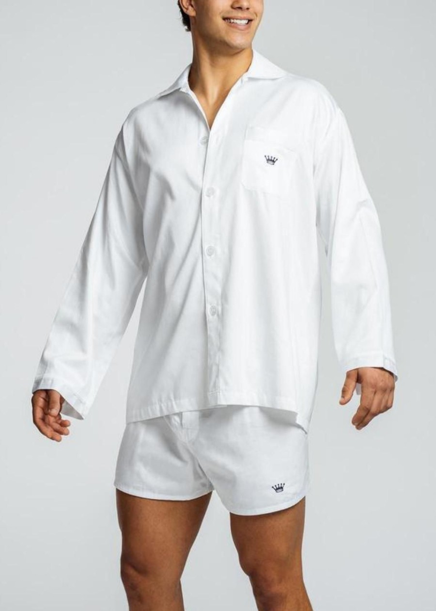 Clothing Royal Highnies | Royal Highnies Original Lounge Top White