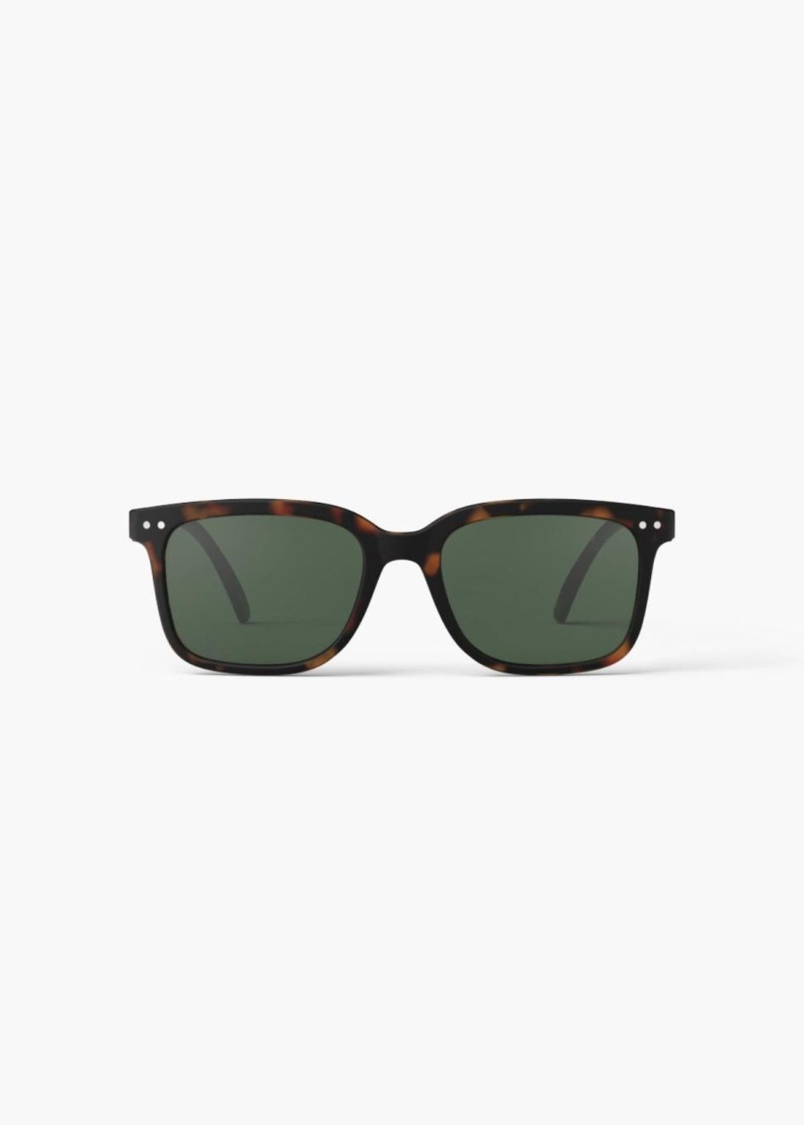 Accessories Izipizi | Izipizi #L Tortoise Sunglasses With Green Lenses