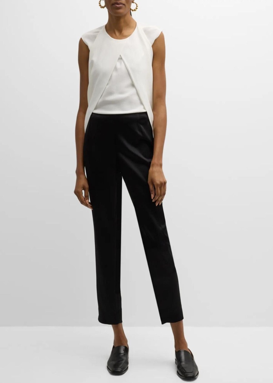 Clothing Lafayette 148 NY | Lafayette 148 Stanton Cropped Pant Black