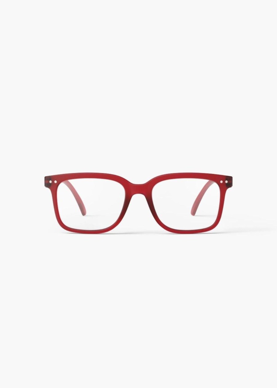 Accessories Izipizi | Izipizi Rectangular Reading Glasses In Red Crystal