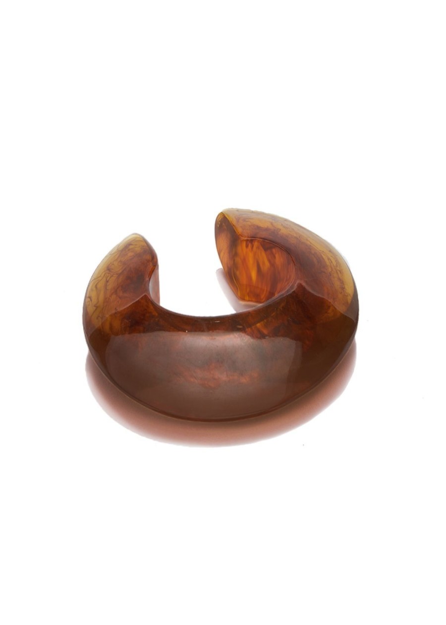 Accessories Lizzie Fortunato Bracelets | Lizzie Fortunato The Arcs Cuff Bracelet - Tortoise