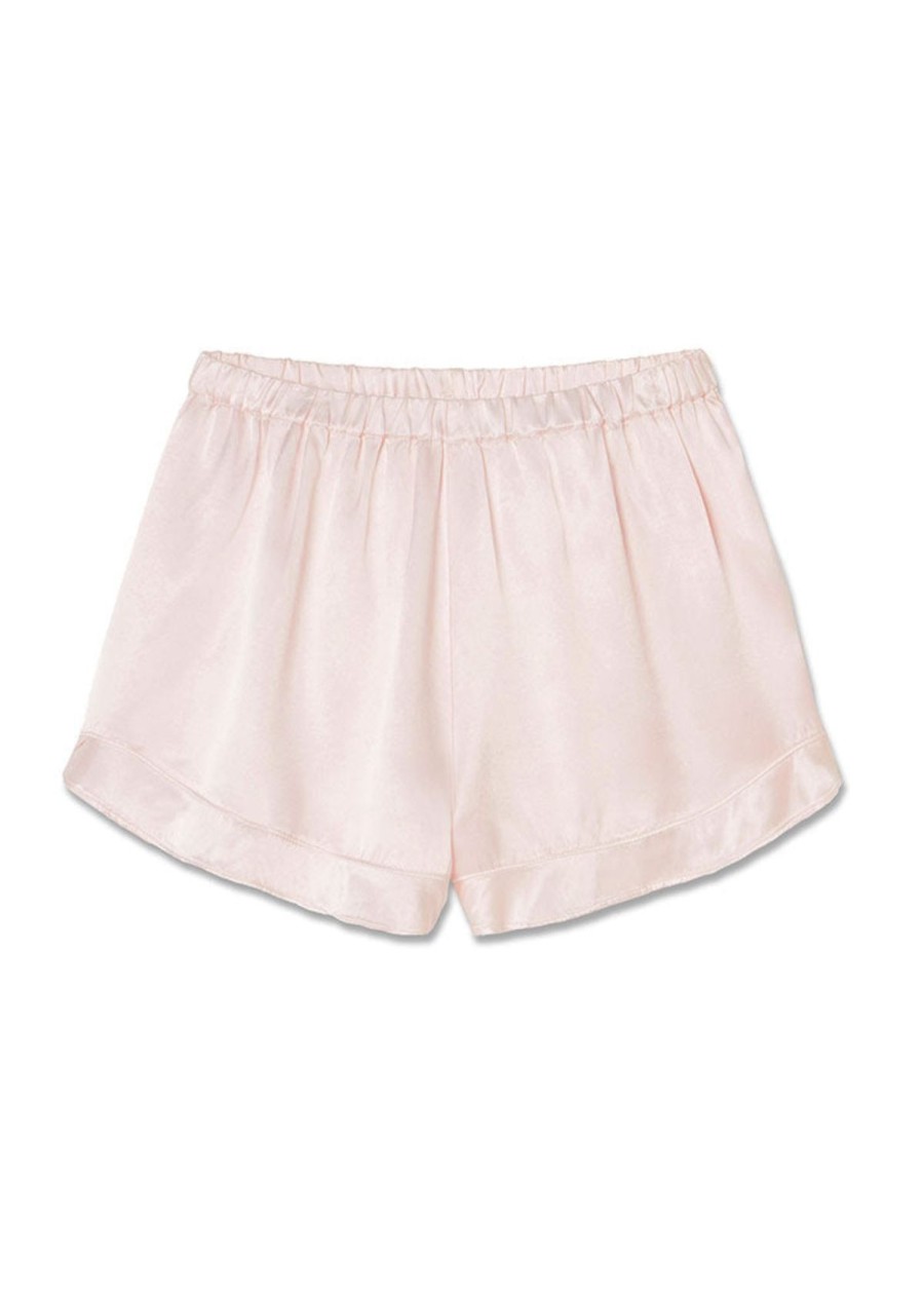 Clothing PJ Harlow | Pj Harlow Spencer Satin Boxer With Ruffle